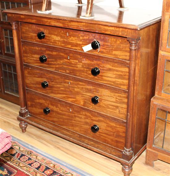 An early Victorian mahogany chest W.110cm